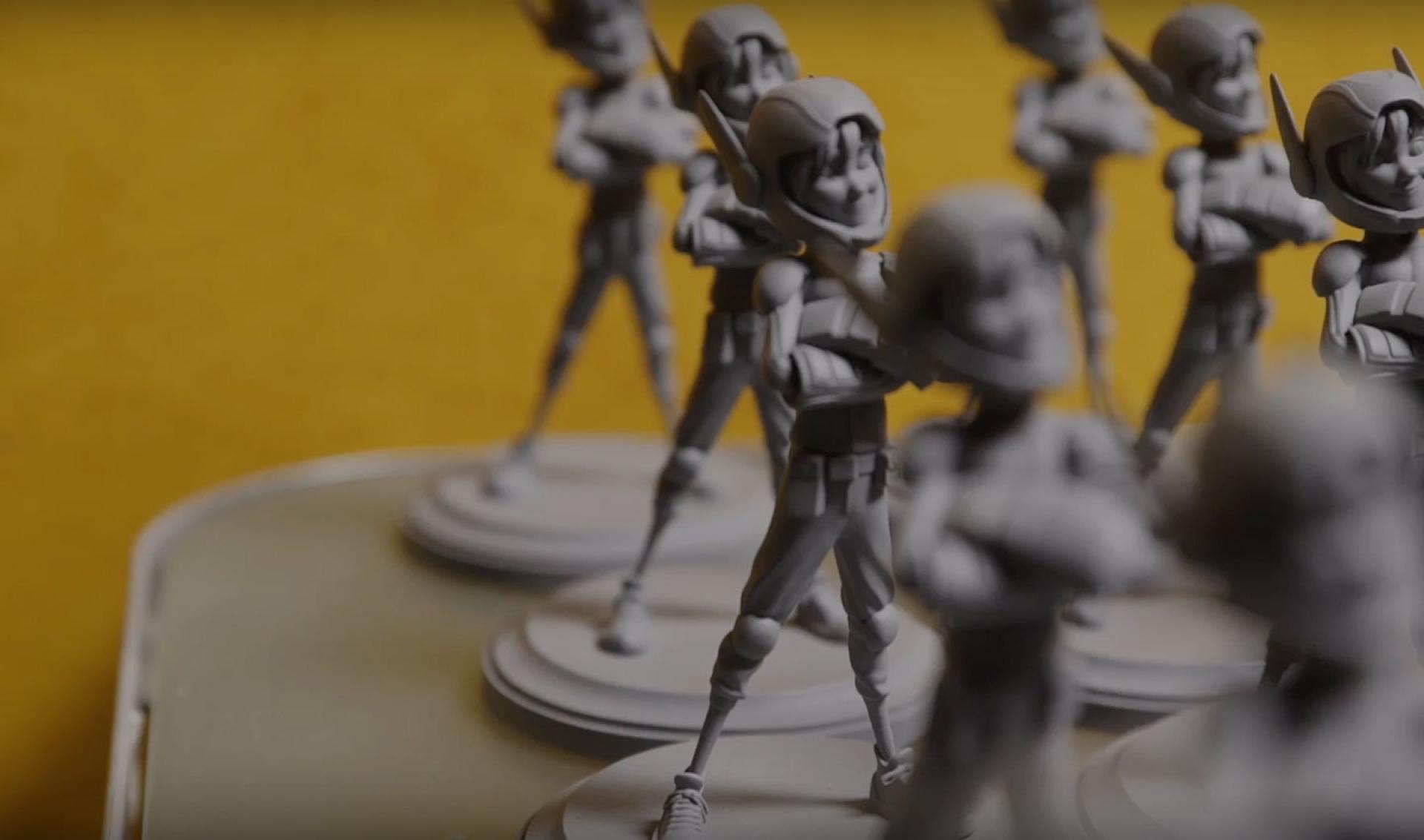 3D scanning of entertainment figurines for FX and manufacturing